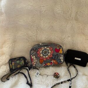 Vera Bradley Floral Cosmetic Bag Set - Multicolor